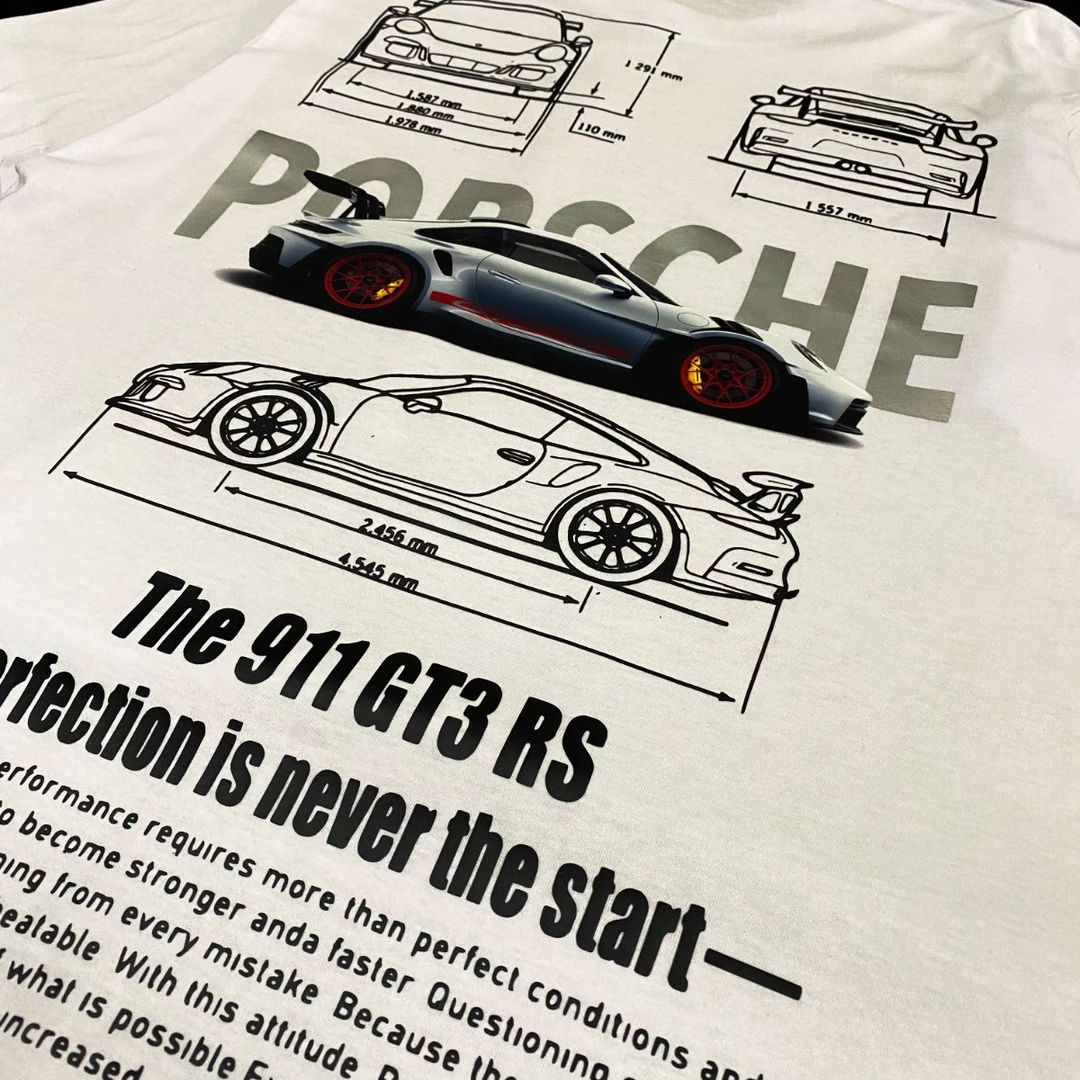 Porsche 911 GT3 Oversized Tshirt Thread Shade